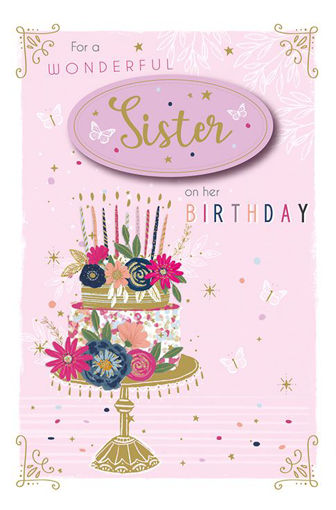 Picture of FOR A WONDERFUL SISTER BIRTHDAY CARD